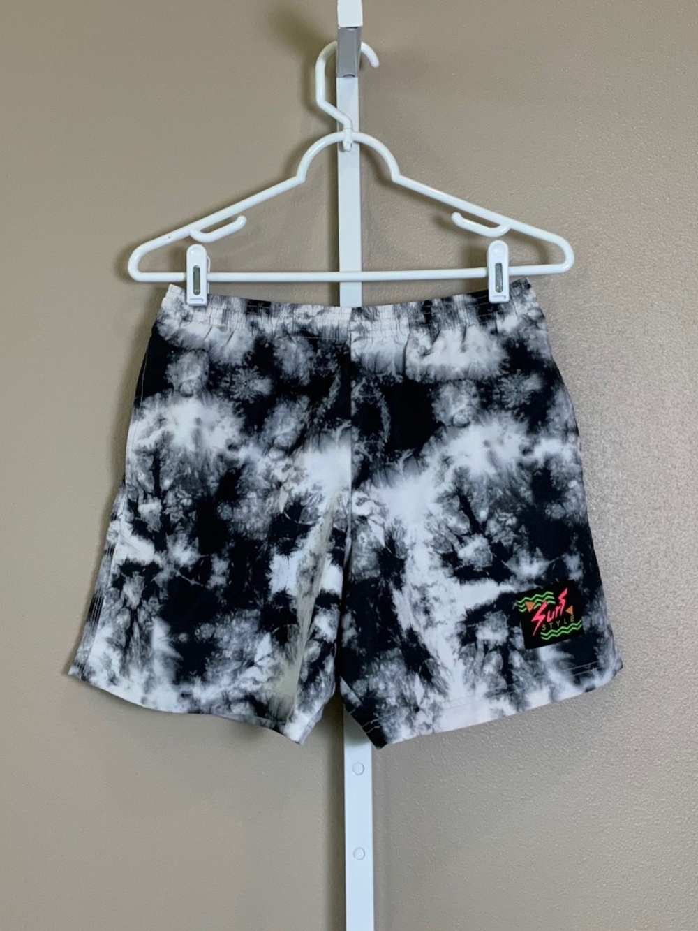 Surf Style Tie Dye Swim Trunks